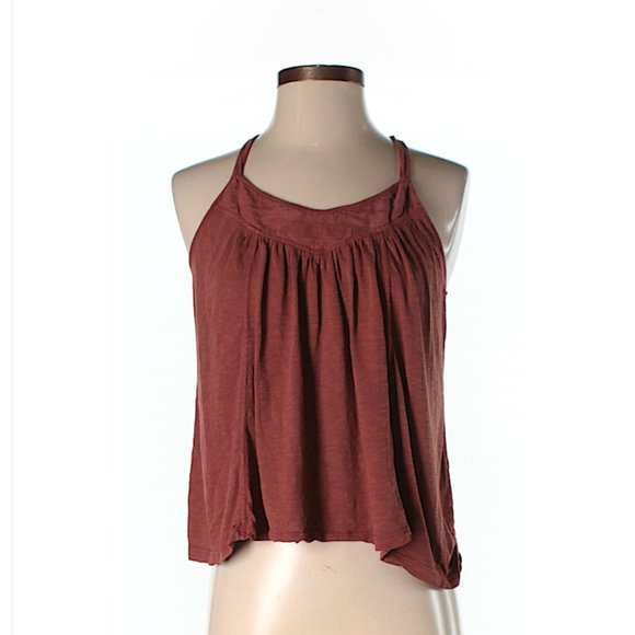 Burnt Orange strappy tank top - Picture 1 of 6